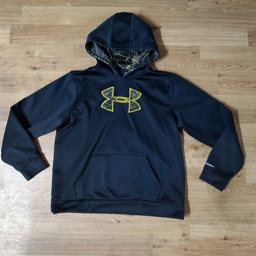Black Hoodie with Yellow Logo